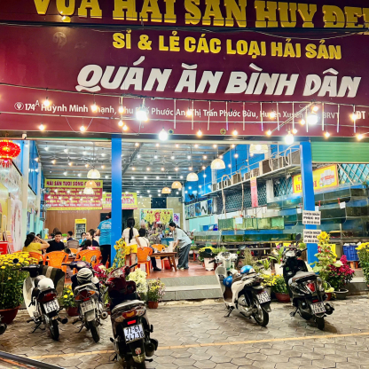 Hải sản tươi sống Hồ Tràm - Huy Đen